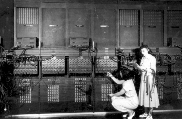 ENIAC plugboard programmers