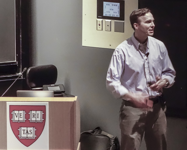 John Kovac lecturing at Harvard 2014-03-25