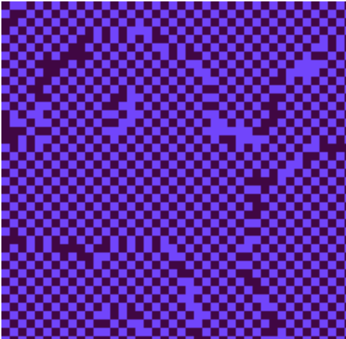 Blinking checkerboard